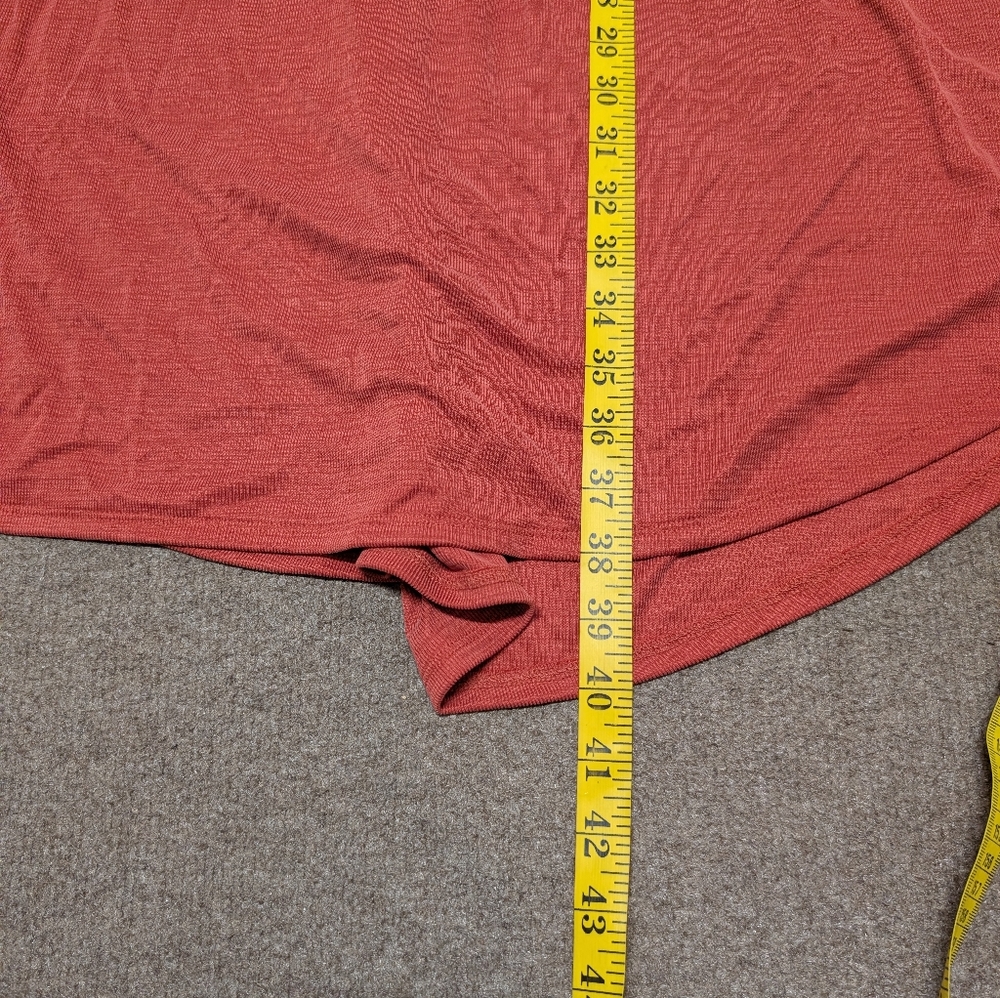 Maeve Anthropologie Nora Textured Wrap Dress Red/Orange Women's XS - Picture 8 of 8